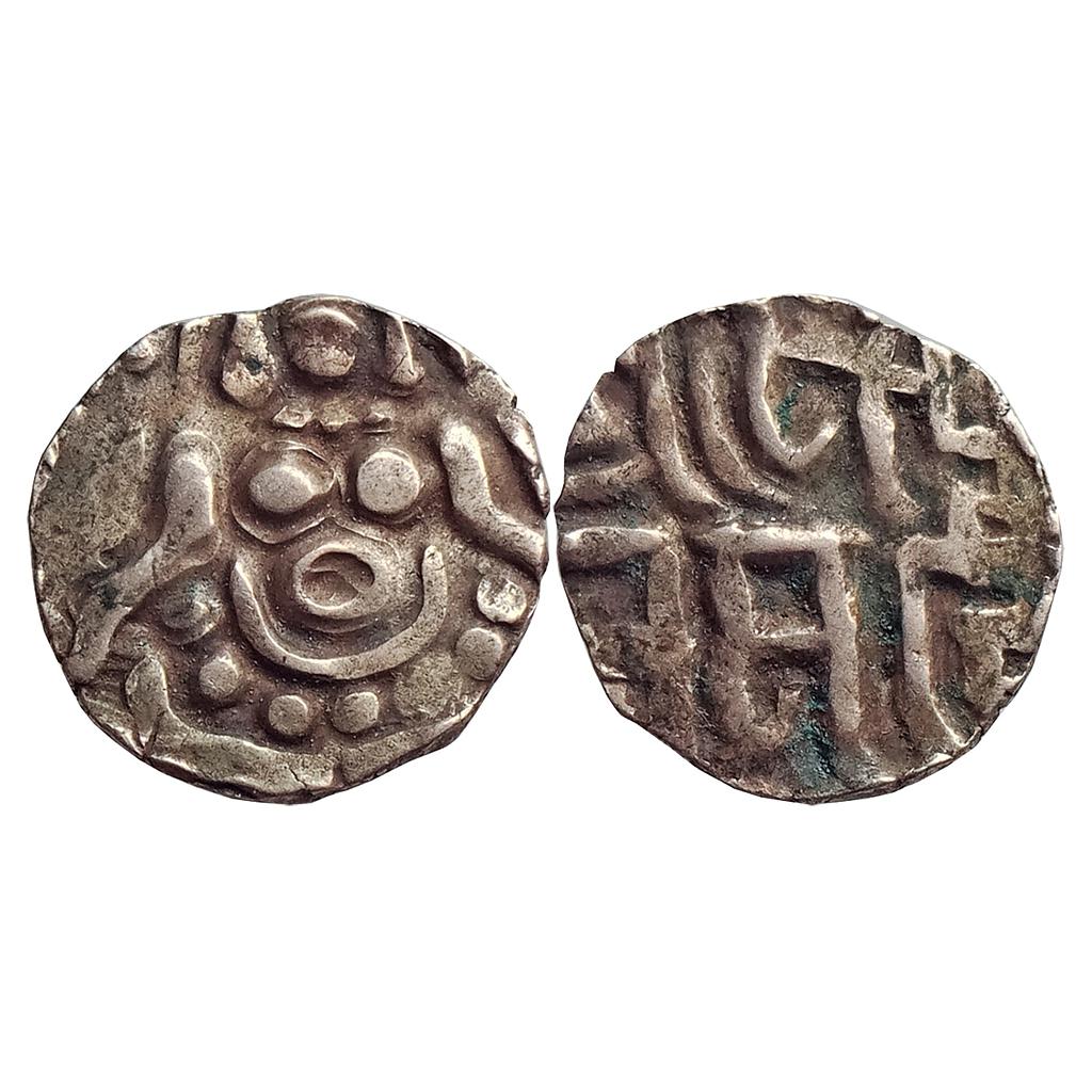 Chandellas of Jajekabhukti Paramardi Deva Debased Gold 1-1/8 Masha