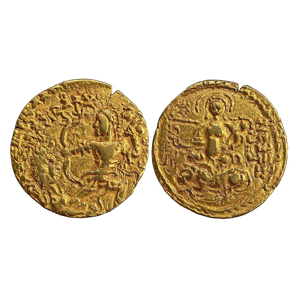 Ancient Guptas Chandragupta II Lion-Slayer type Gold Dinar