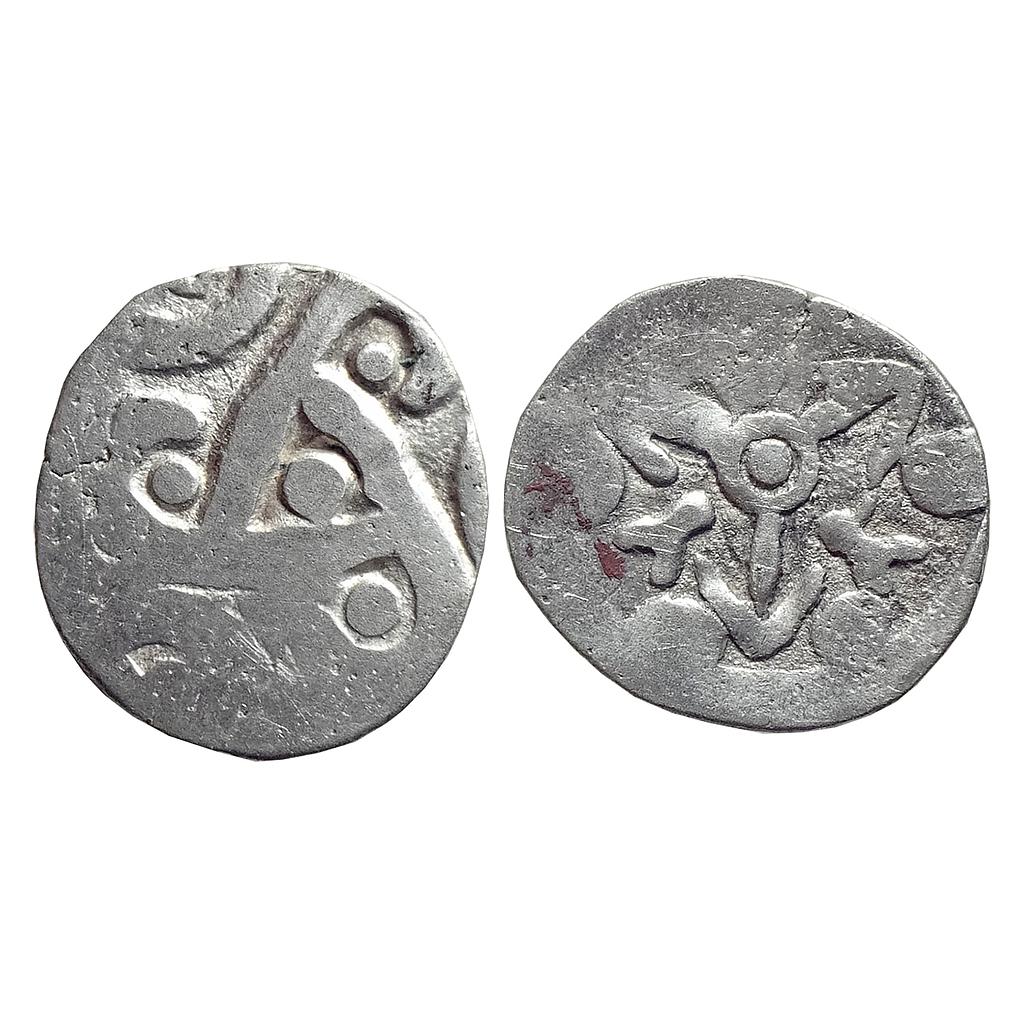 Ancient Punch Marked Coinage from Upper Yamuna Basin Sugh Babyal series Silver 1/2 karshapana