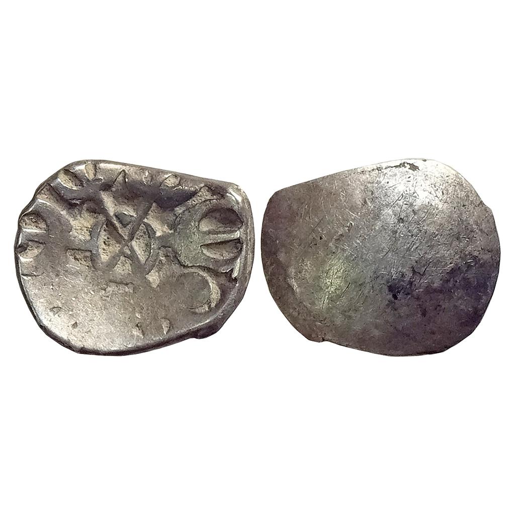 Ancient Punch Marked Coinage Gandhara Janapada Silver Shana or 1/8 Shatamana