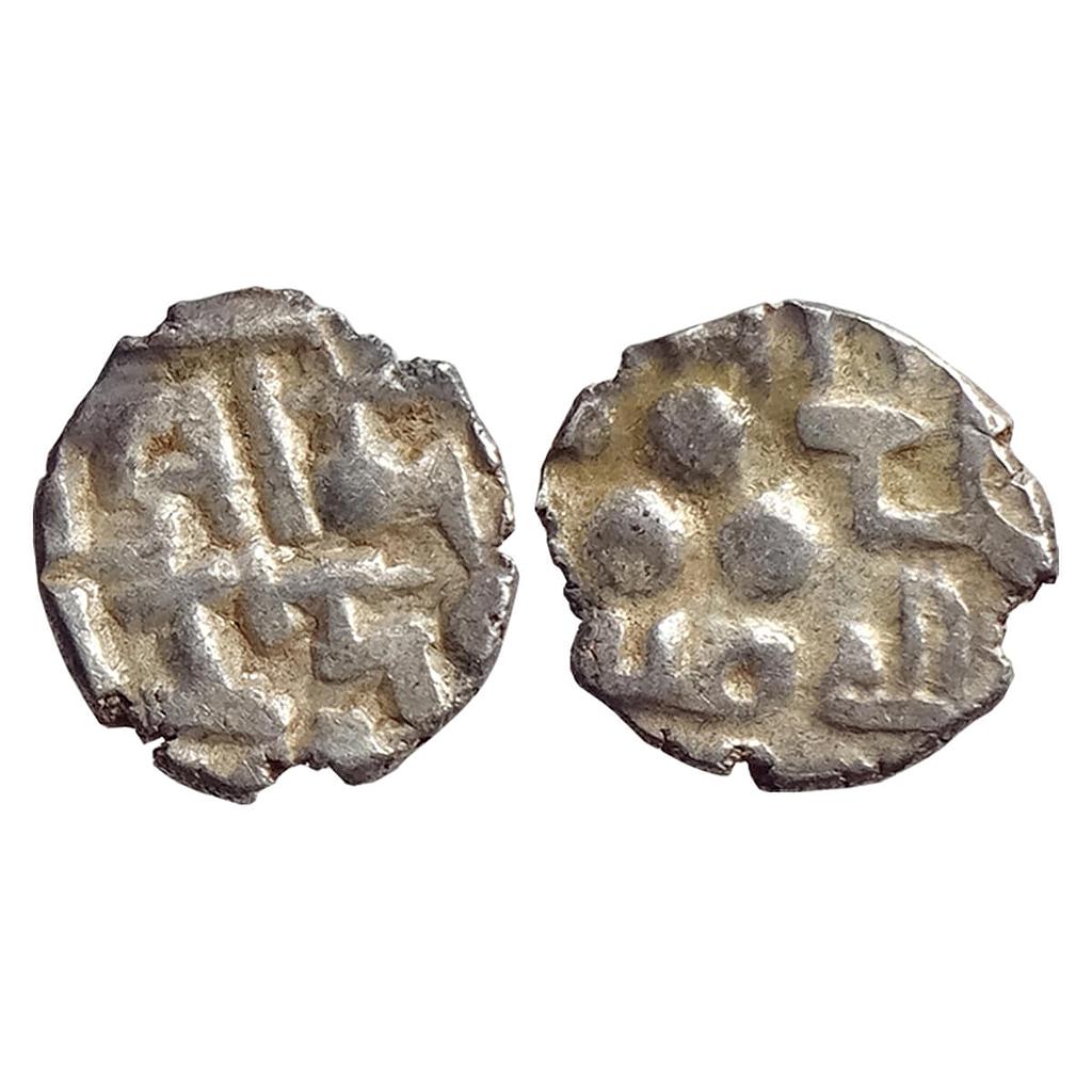 Samid Amirs of Multan Amir Munabbih-I NM ND Silver Bilingual Damma Qanhari Dirham