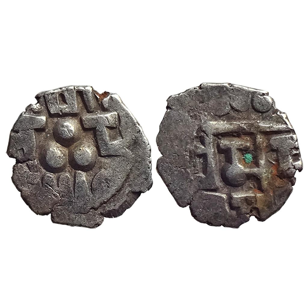 Samid Amirs of Multan Amir Asad NM Silver Post-reform Bilingual Damma Qanhari Dirham