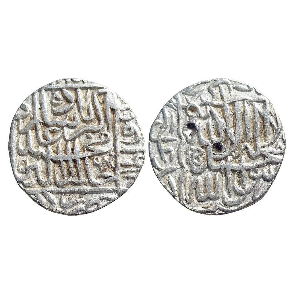 Mughal Akbar Hazrat Delhi Mint Silver Rupee