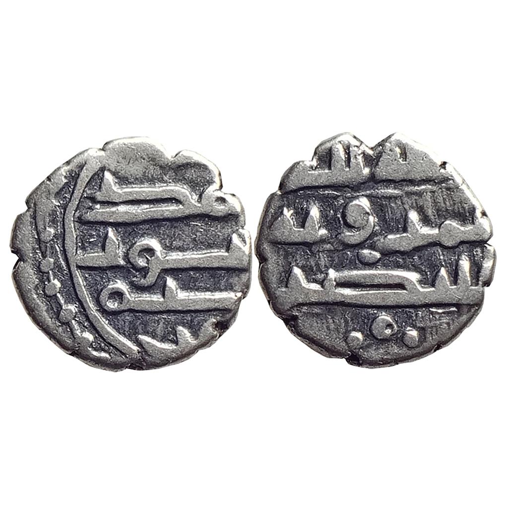 Habbarid Amirs of Mansurah al-Sind  NM ND Silver Damma Qanhari Dirham