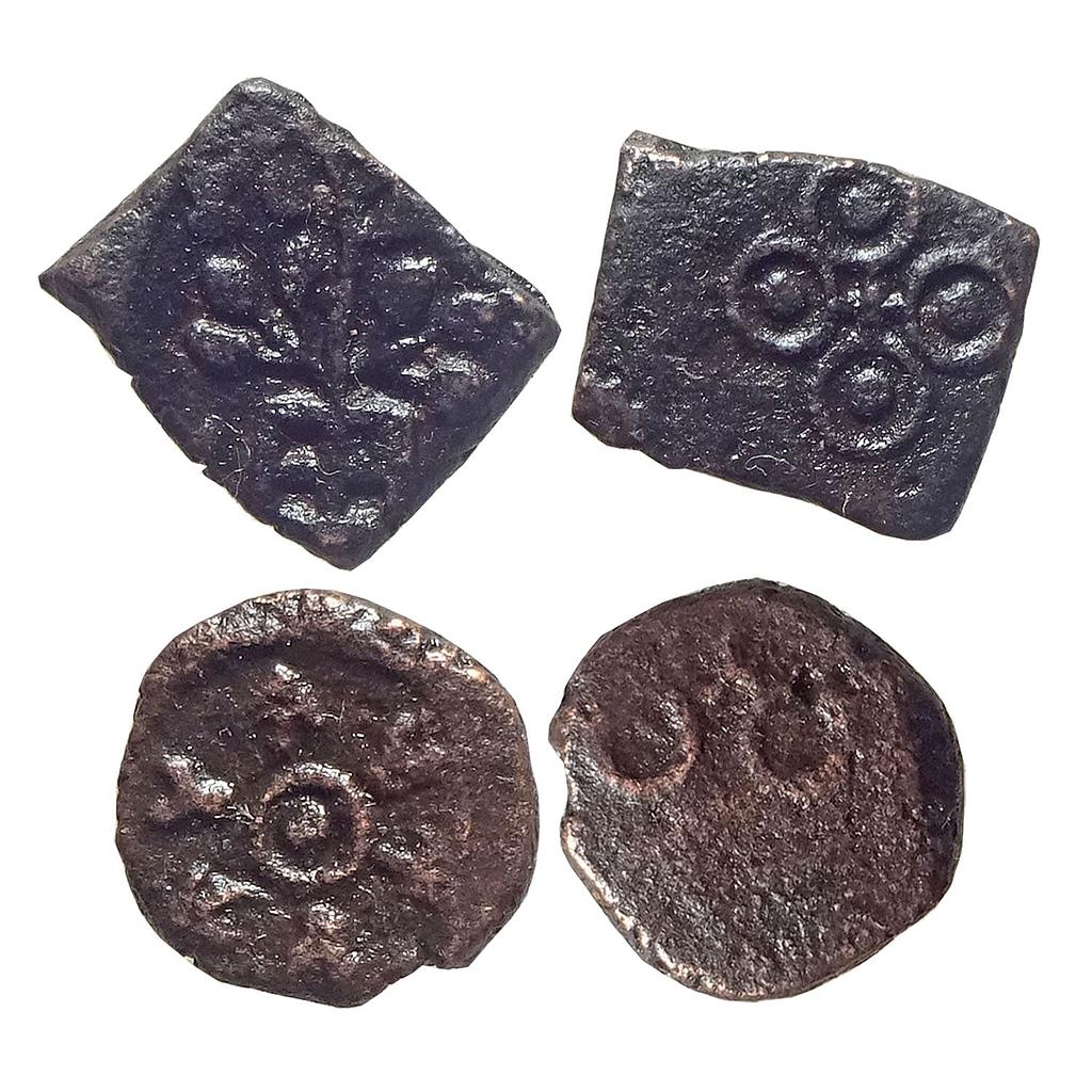 Ancient Post Mauryan Malwa region Early Die struck coins Set of two Copper Units