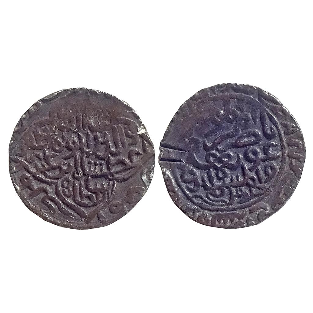Bengal Sultan Ghiyath Al-Din Azam Shah Arsah Satgaon Mint Silver Tanka
