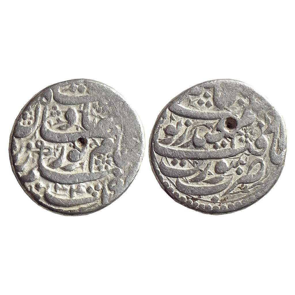 Mughal Nur Jahan Surat Mint Silver Rupee