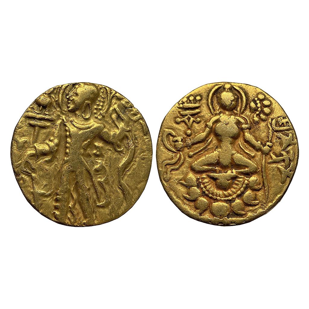 Ancient Guptas Chandragupta II Archer type Gold Dinara