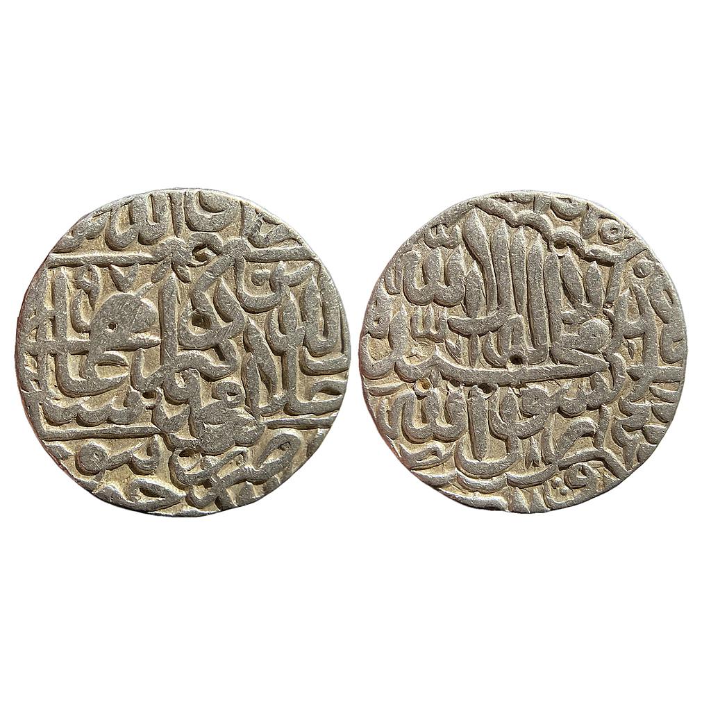 Mughal Akbar Dar al-Khilafat Jaunpur Mint Silver Rupee