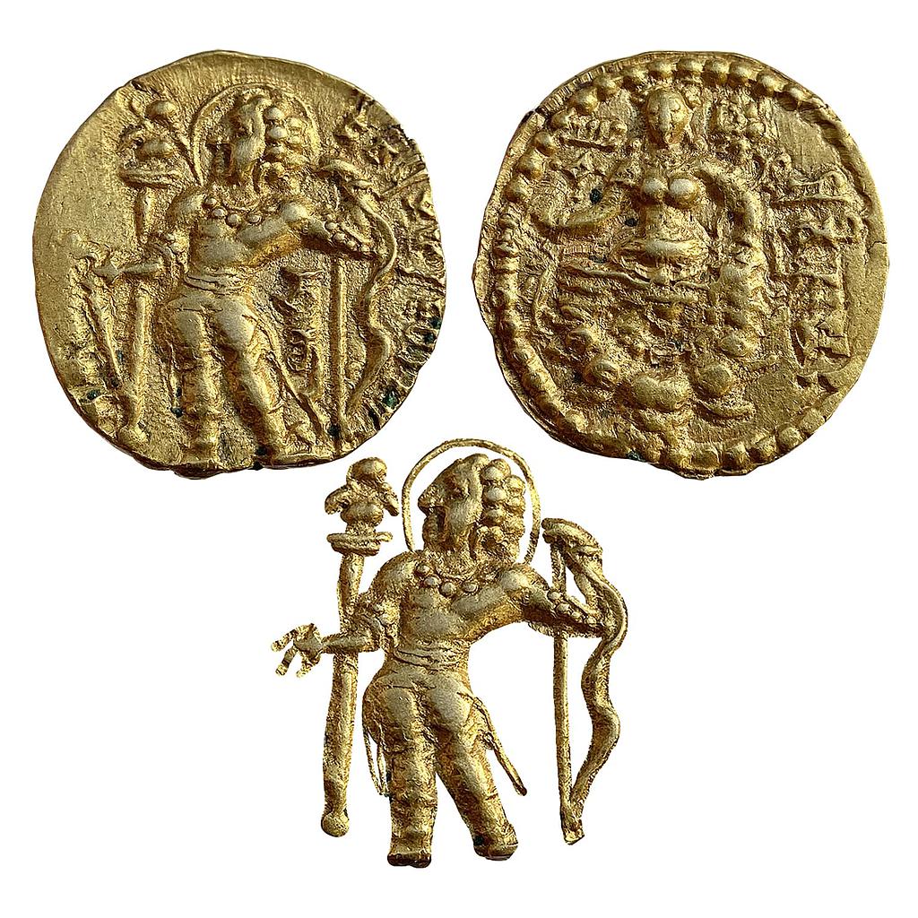 Ancient Guptas Chandragupta II Archer type Gold Dinara