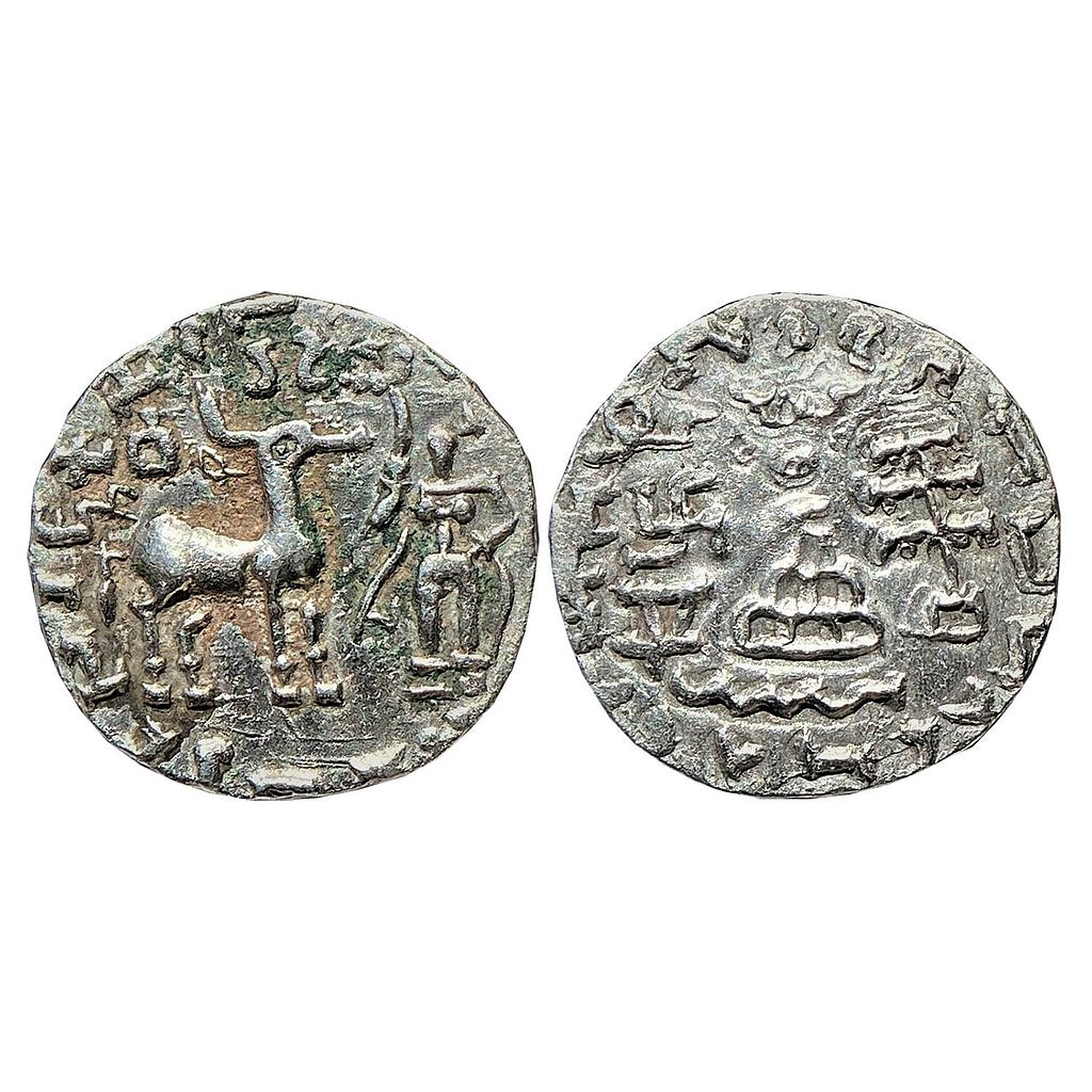 Ancient Kunindas Tribal Republic Amoghabhuti  Silver Drachm