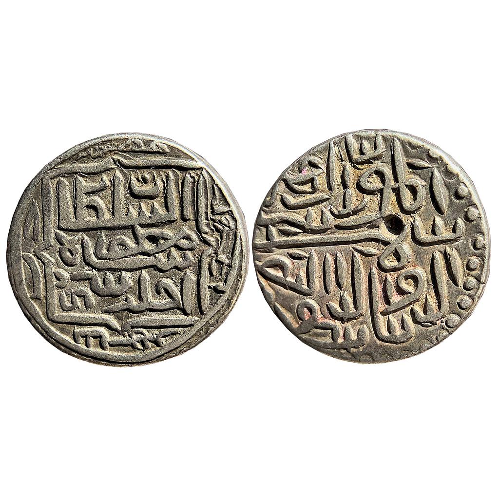 Gujarat Sultan Shams al-Din Muzaffar II Mustafabad Mint Silver Tanka