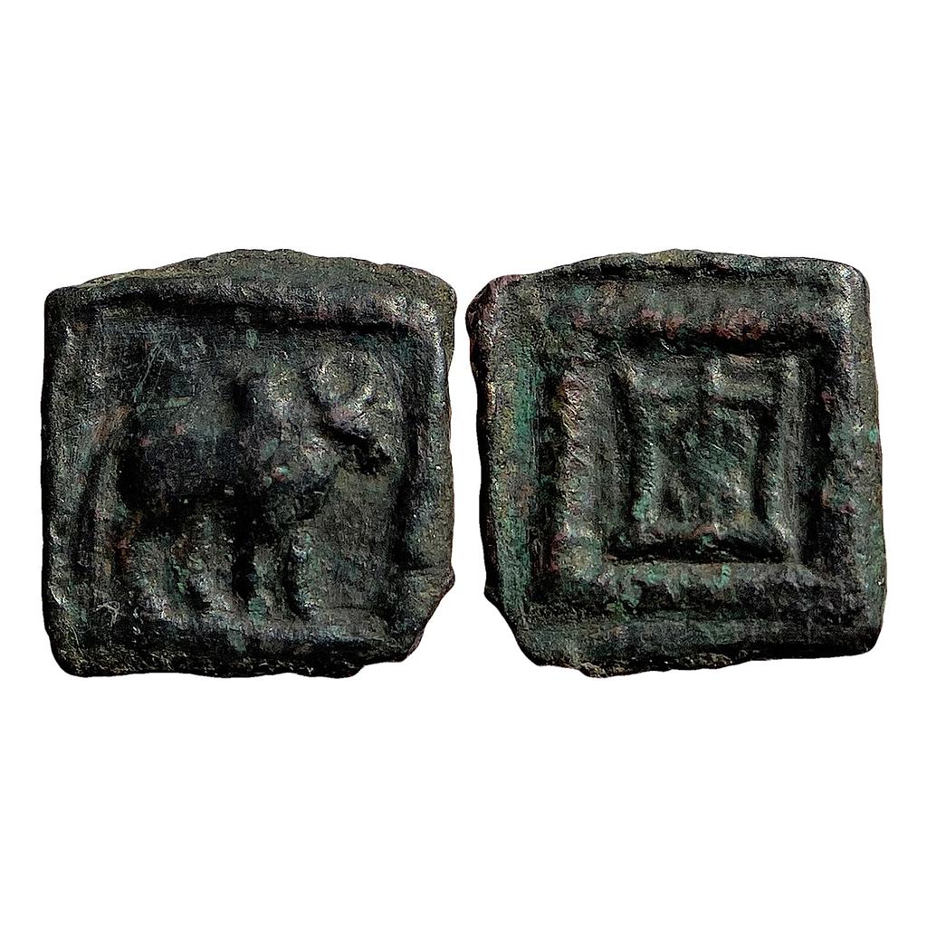 Ancient Indo-Greek Apollodotus II Copper Chalkous
