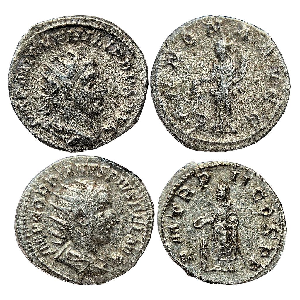 Ancient World Rome set of two coins Silver Denarius