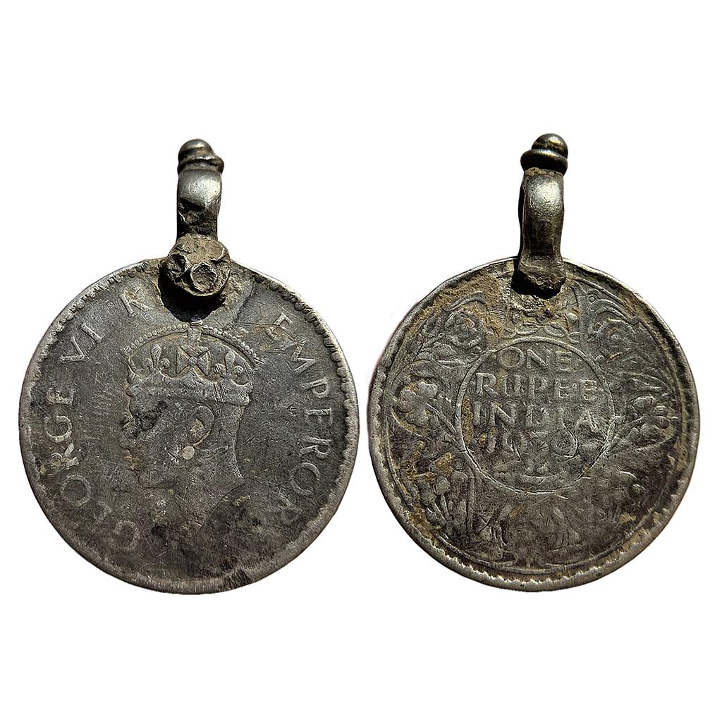 British India George VI 1939 AD with dot Bombay Mint Silver Rupee