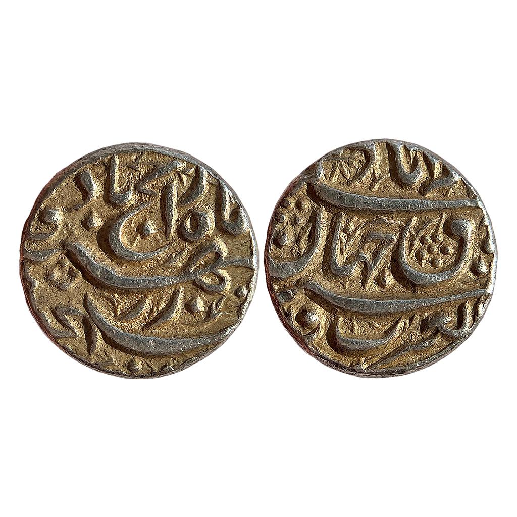 Mughal Akbar Rebellion Issue of Jahangir Allahabad Mint Bagharb -O- Sharq Couplet Silver Rupee