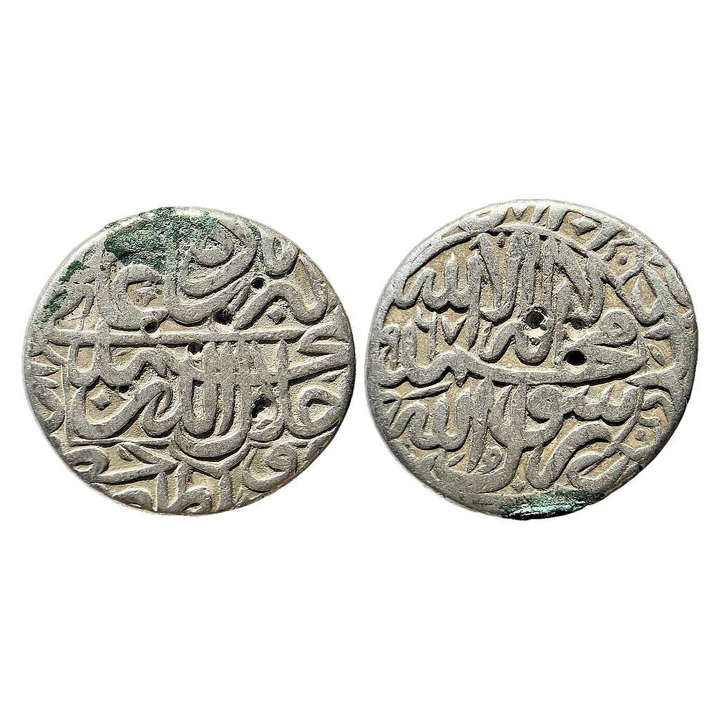 Mughal Akbar Hazrat Delhi Mint Silver Rupee