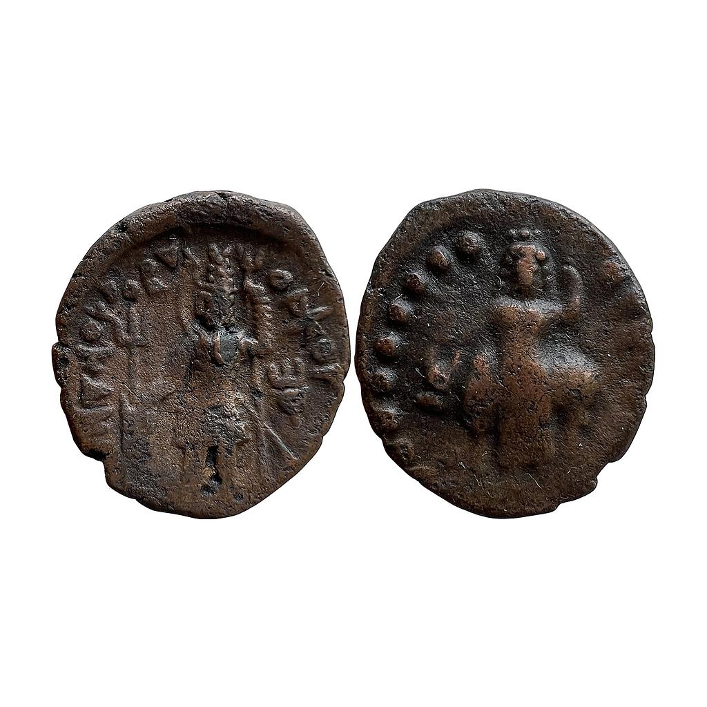 Ancient Kushanas Vasudeva I Copper Di-Drachm