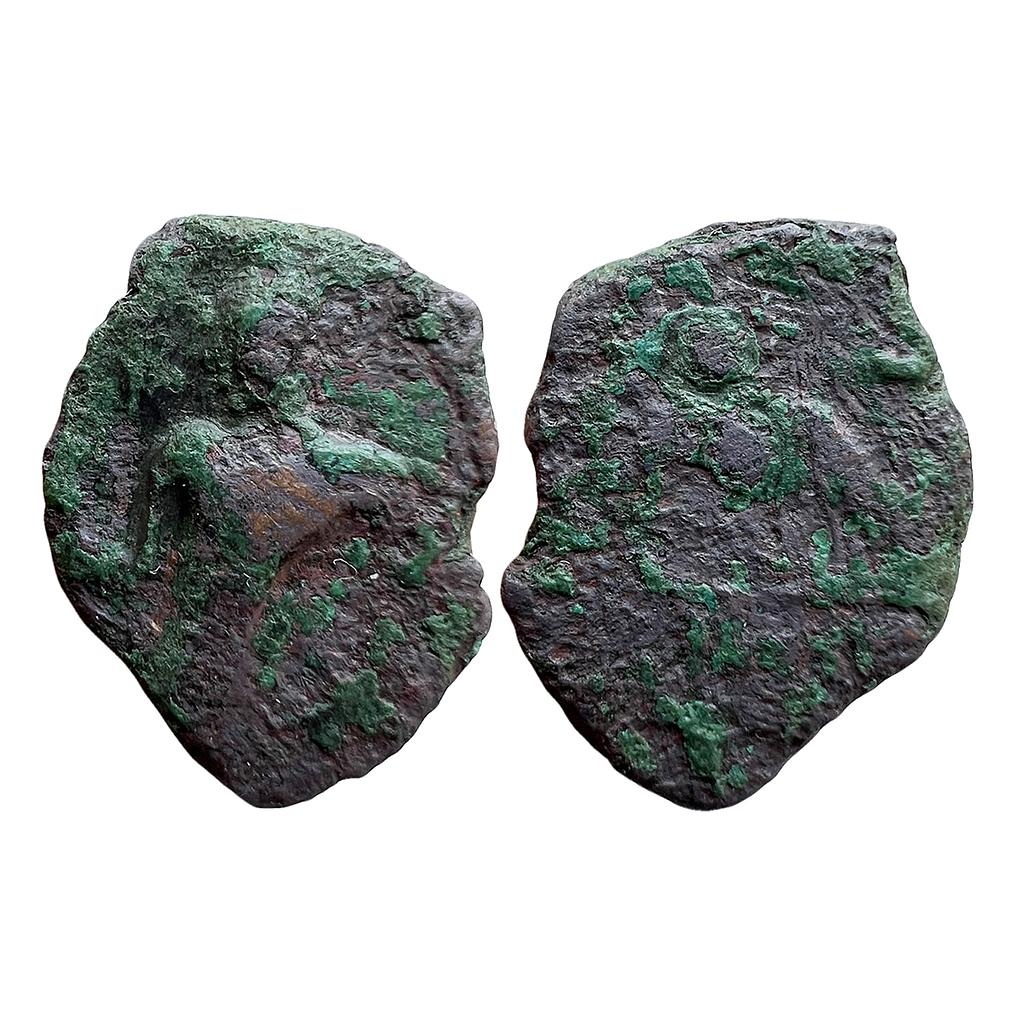 Ancient Gupta Empire Standing King Type Copper Unit