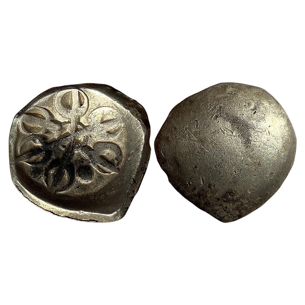 Ancient Punch Marked Coinage Gandhara Mahajanapada Silver 1/8 Shatamana