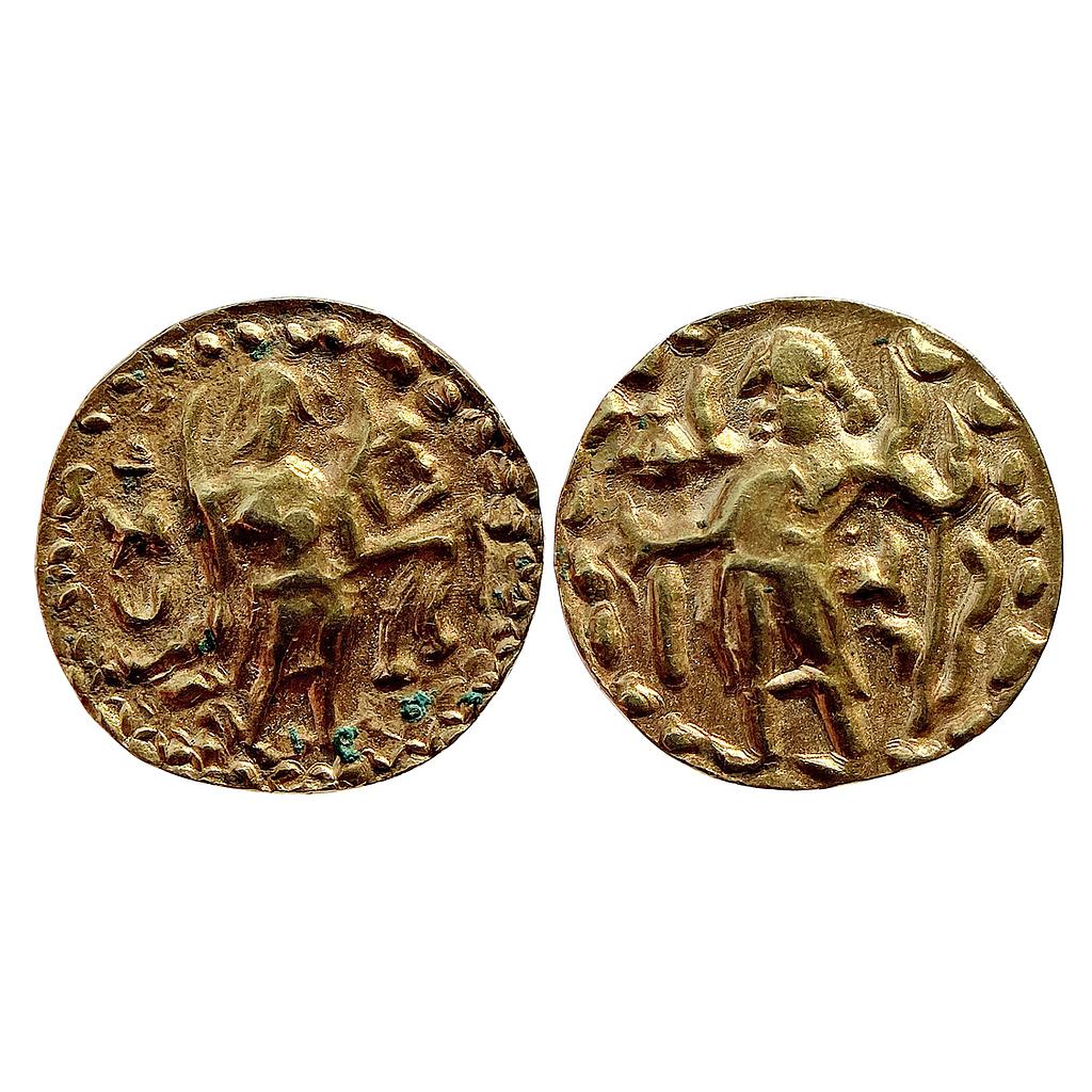 Ancient Post Gupta Eastern Bengal Samatata Region Gold Dinara imitating Gupta coinage