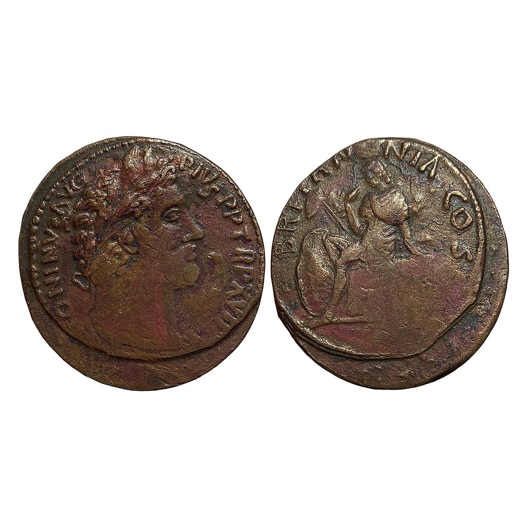 Ancient World Roman Empire Antoninus Pius Copper Heavy Unit (1/8 Denarius)
