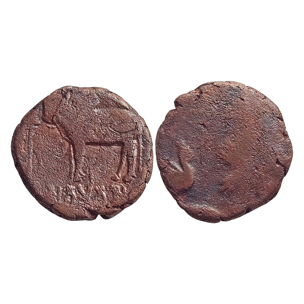 Ancient Monarchical issue of Ayodhya Satyamitra  Copper Heavy Unit