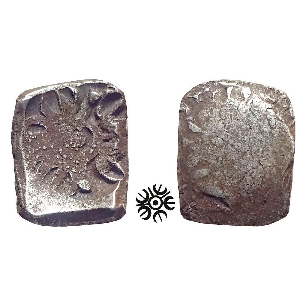 Ancient Archaic Punch Marked Coinage Attributed to Gandhara Janapada Local Swat Valley type Silver 2 Shana or 1/4 Shatamana