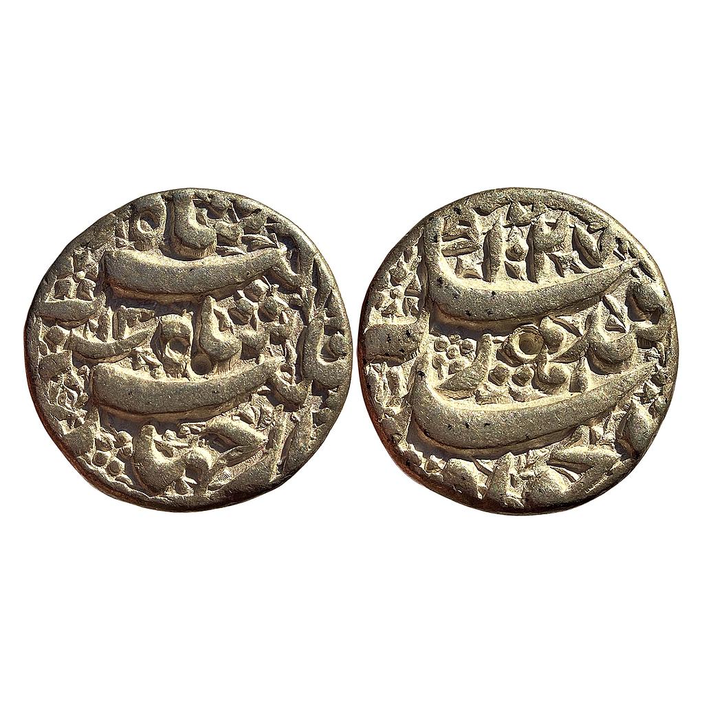 Mughal Jahangir Dil khwah couplet Qandhar Mint Silver Rupee