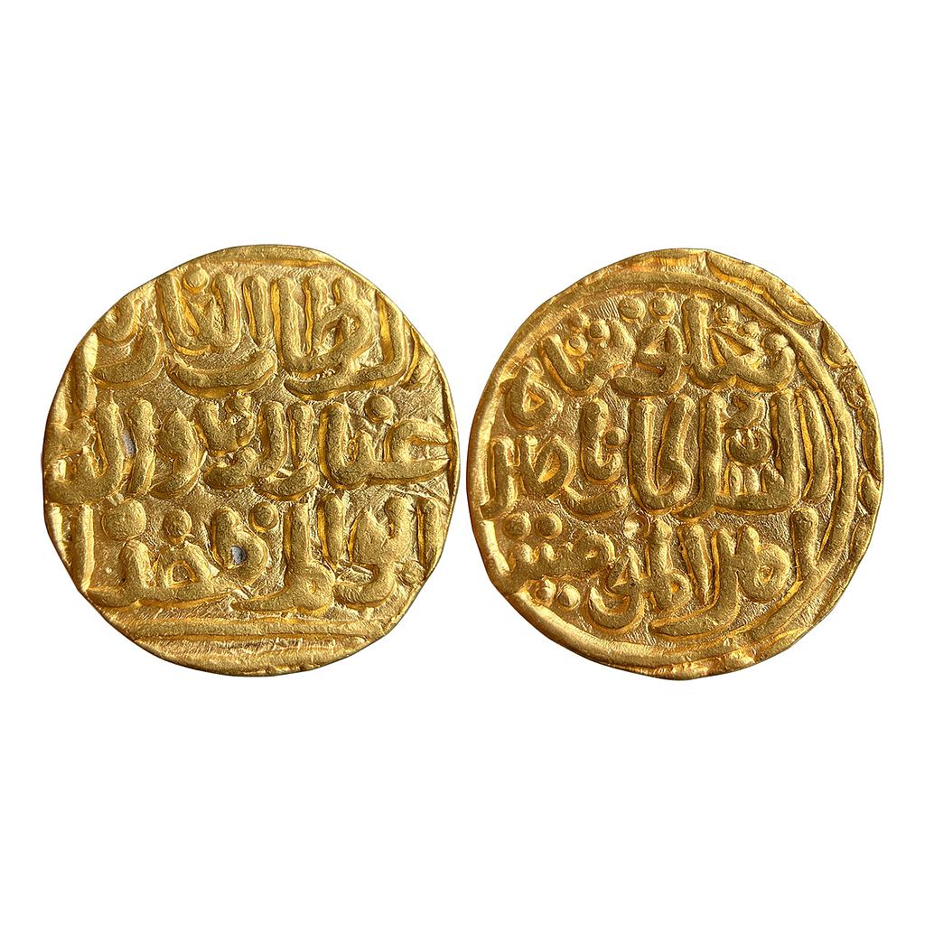 Delhi Sultan Ghiyath Al-din Tughluq Dar al-Islam Mint Gold Tanka