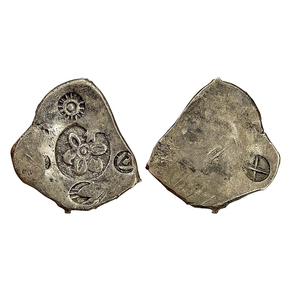 Ancient Punch Marked Coinage Magadha Mahajanapada from lower Middle Ganga Valley Series 0 Silver Heavy Vimshatika