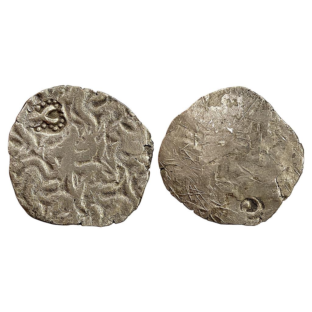 Ancient Punch Marked Coinage Whorl coin type of the Northern Upper Ganga region Usually attributed to early Panchala Silver Vimshatika