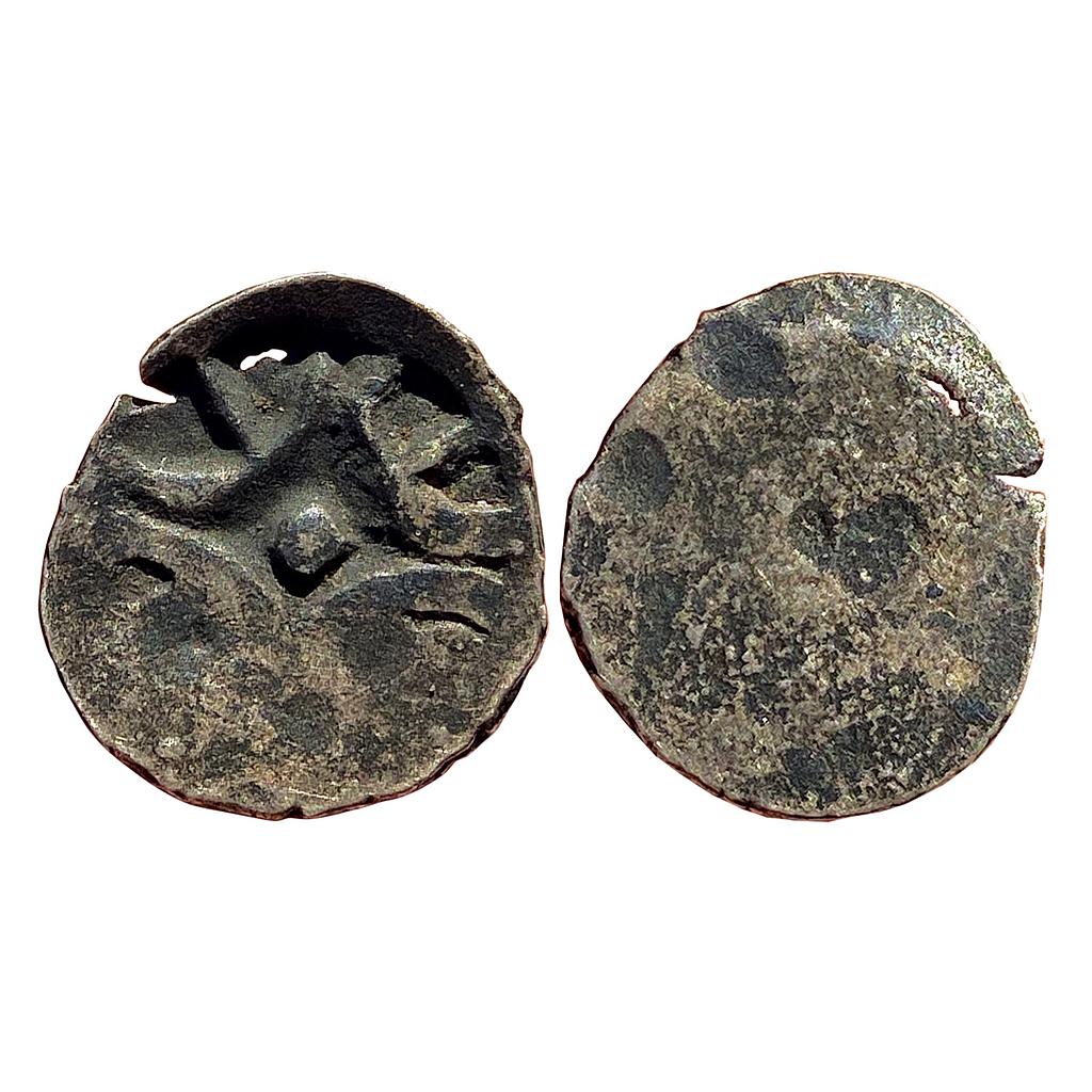 Ancient Punch Marked Coinage Gandhara Janapada Silver 1/32 Shatamana