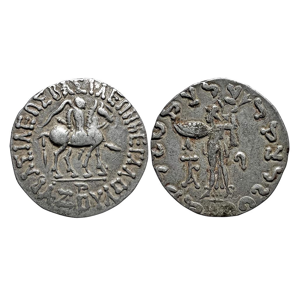 Ancient Indo-Scythians Azes Silver Tetradrachm