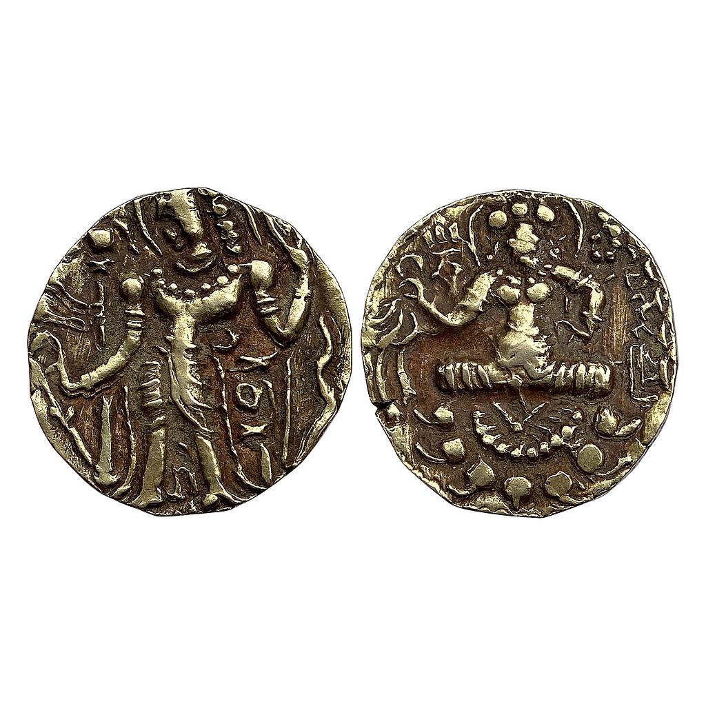 Ancient Guptas Narasimhagupta I Archer type Gold Dinara