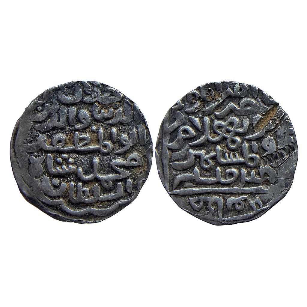 -102- Bengal Sultan Jalal Al-Din Muhammad Shah Second Reign Arsah Chatgaon Mint Silver Tanka