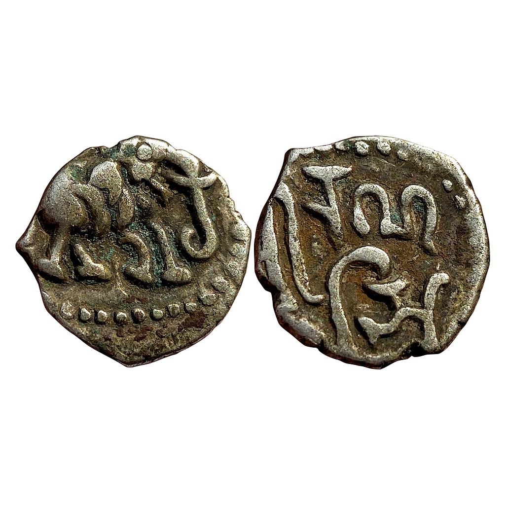 Hindu Medieval Chalukyas of Gujarat Ranahasti Silver Dramma