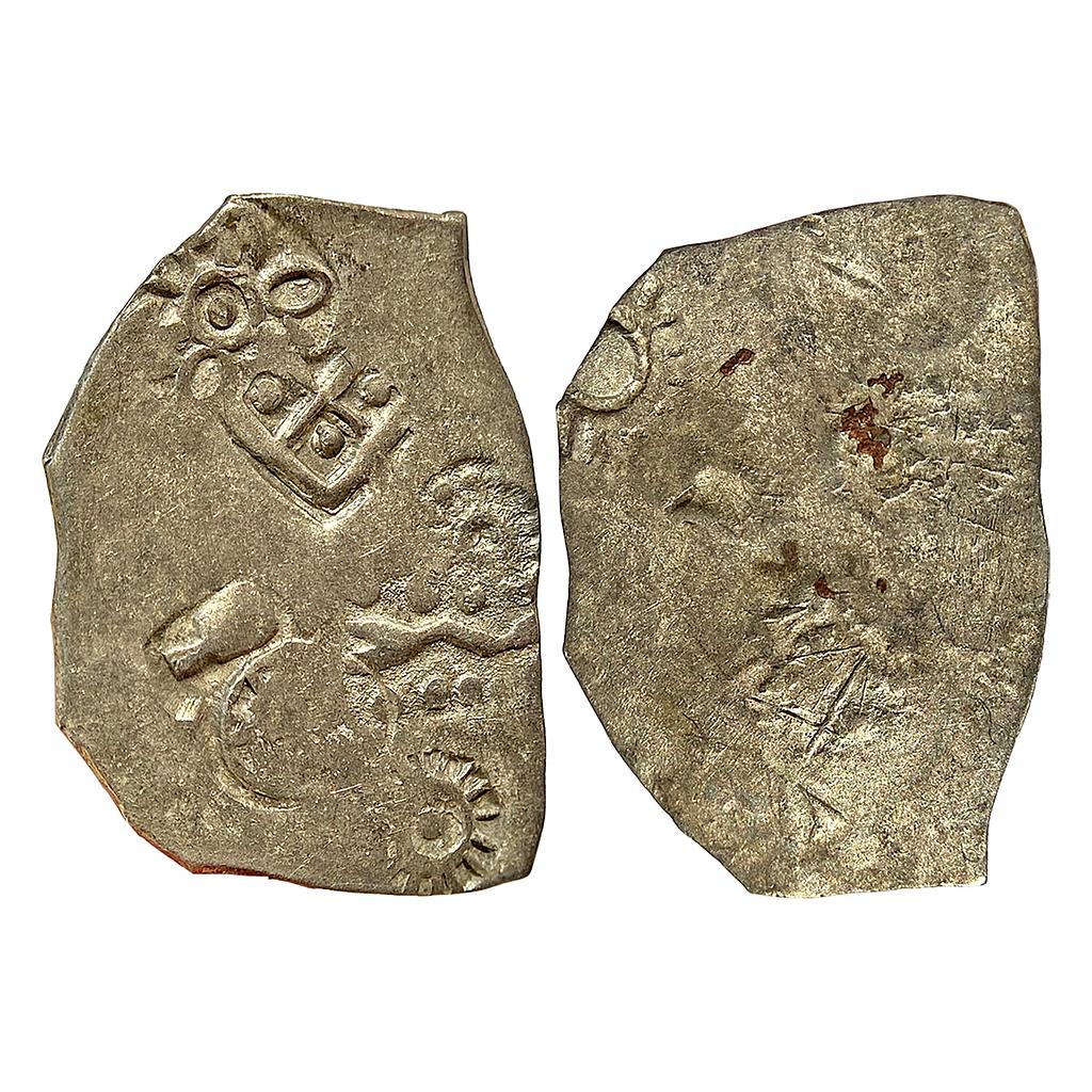 Ancient Punch Marked Coinage Magadha Mahajanapada Lower Middle Ganga valley Series 1 Silver Karshapana