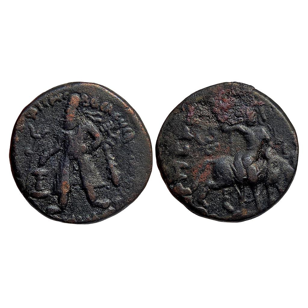 Ancient Kushanas Vima Kadphises Copper Tetradrachm