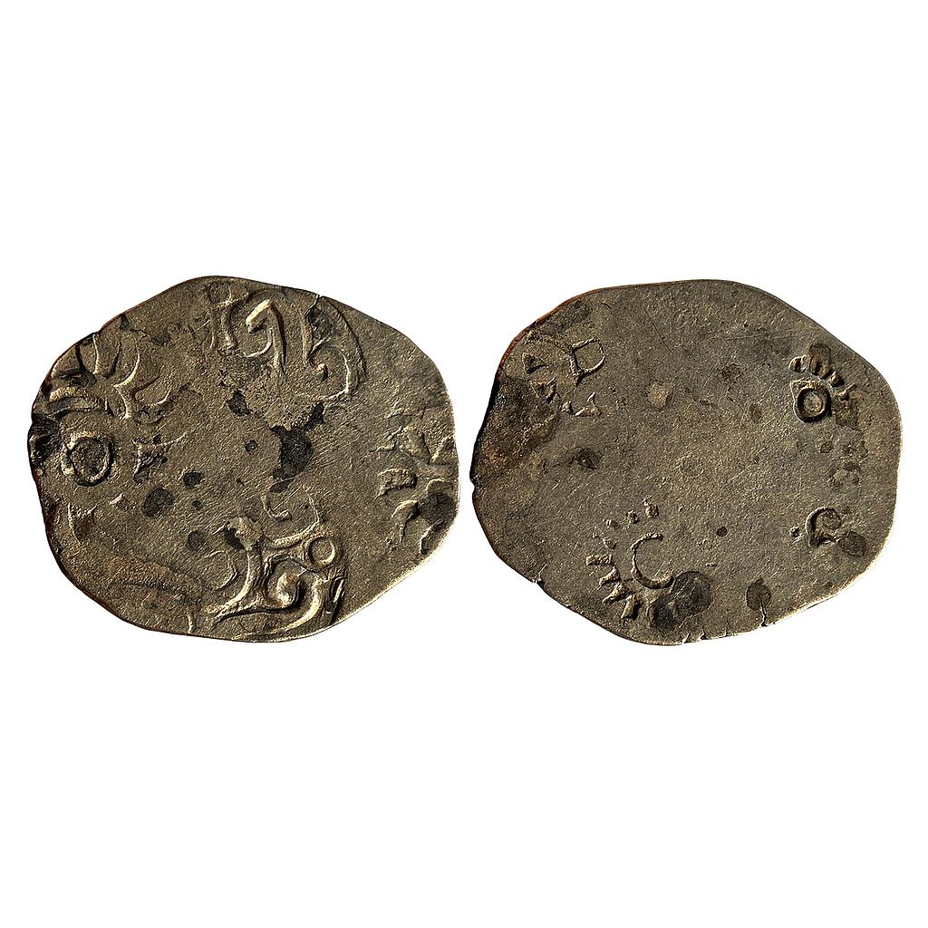 Ancient Archaic Punch Marked Coinage Kashi-Kosala Hybrid Series from middle Ganga valley AABB type Silver Vimshatika