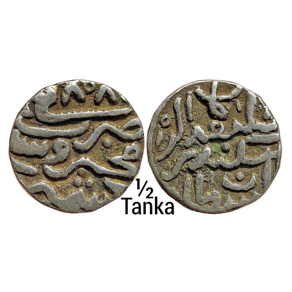 Kashmir Sultan Sikandar Shah I Silver 1/2 Tanka Kashmir Mint AH 808 Unlisted &amp; Unpublished exceedingly rare