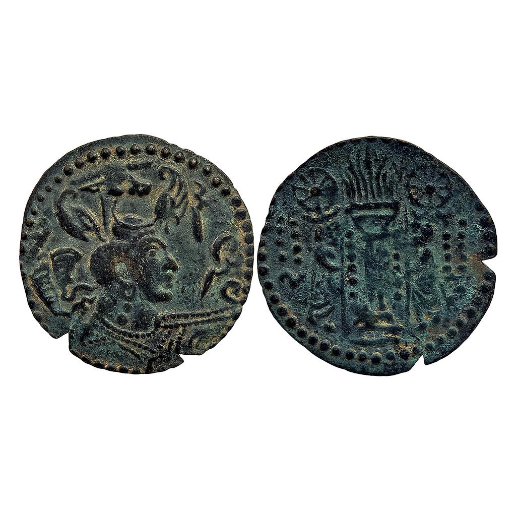 Ancient Kabul region Nezak Huns Napki Malka Copper Unit