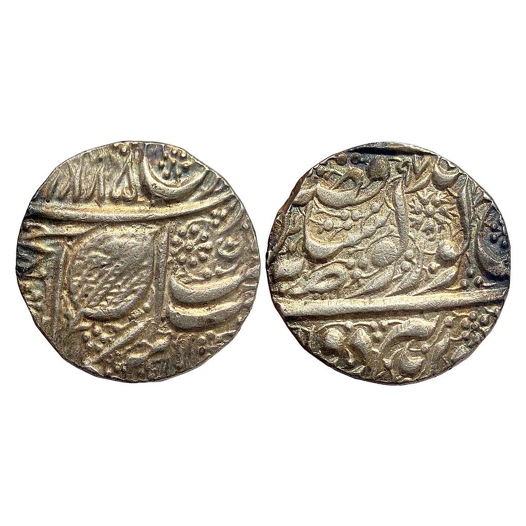 IK Sikh Empire Ranjit Singh VS 1885 NanakShahi Couplet Amritsar Mint Silver Rupee