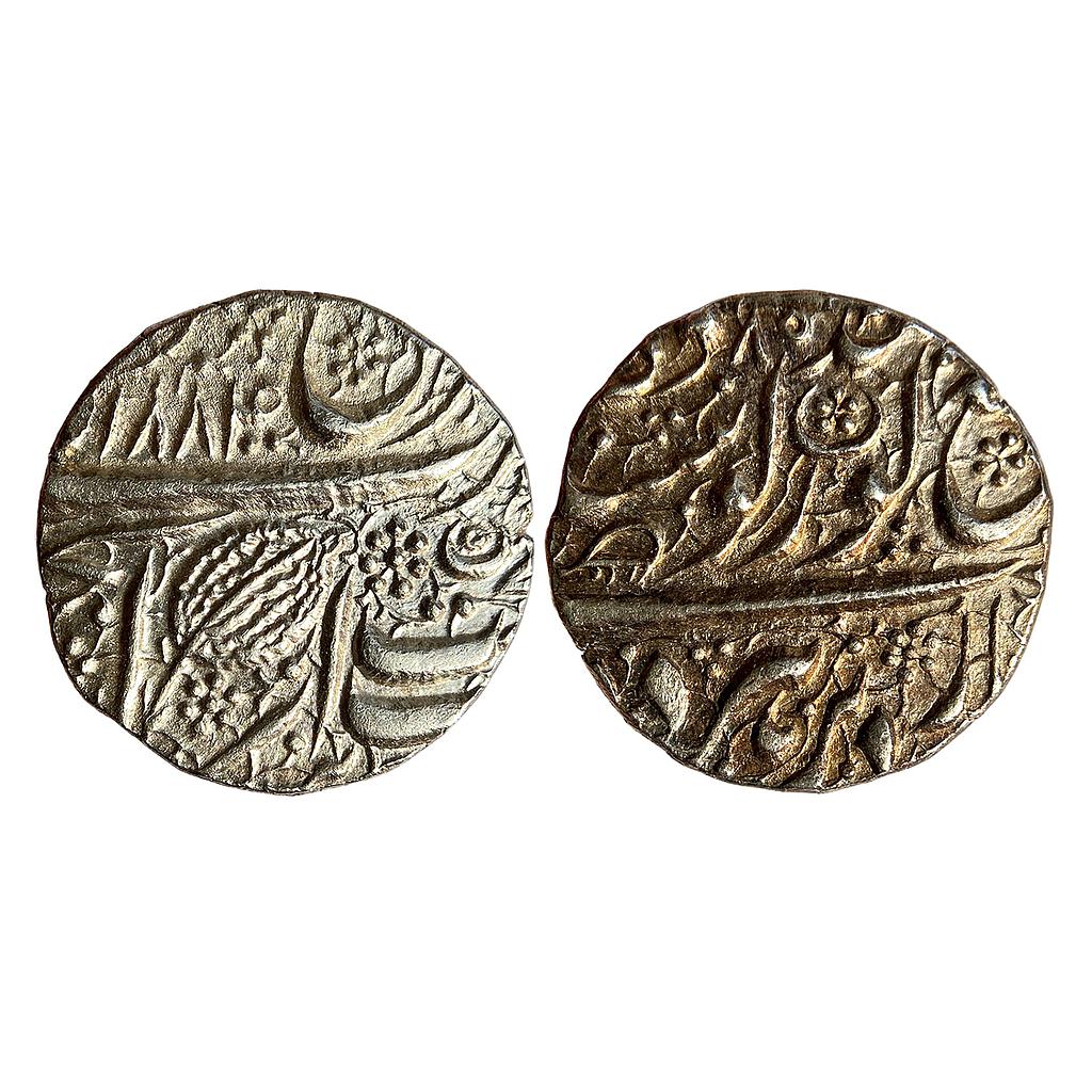 IK Sikh Empire Ranjit Singh VS 1884 NanakShahi Couplet Amritsar Mint Silver Rupee