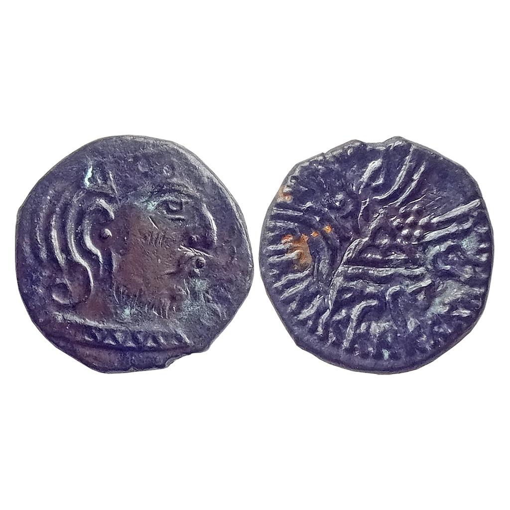 Western Kshtrapas Svami Simhasena sister’s son of Svami Rudrasena III Silver dramma