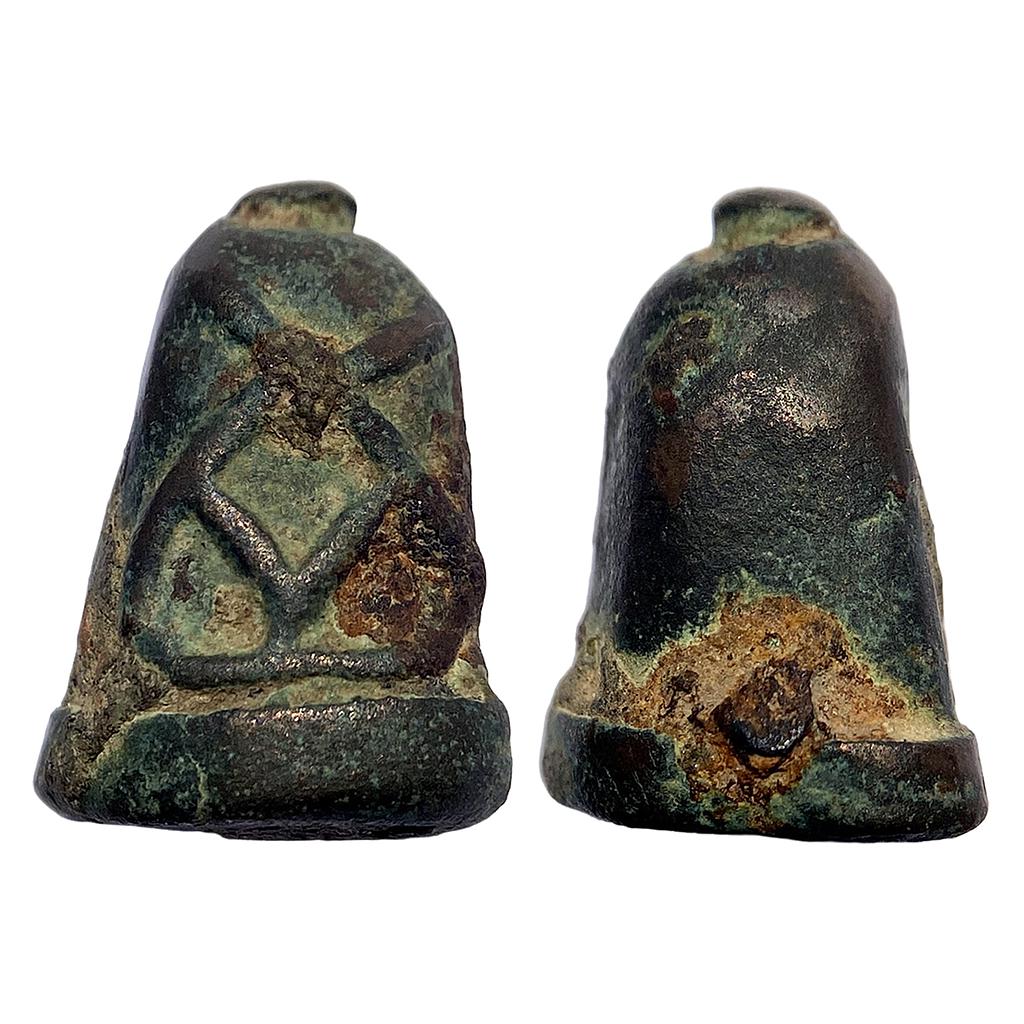 Ancient Copper Stupa Ritualistic Artifact