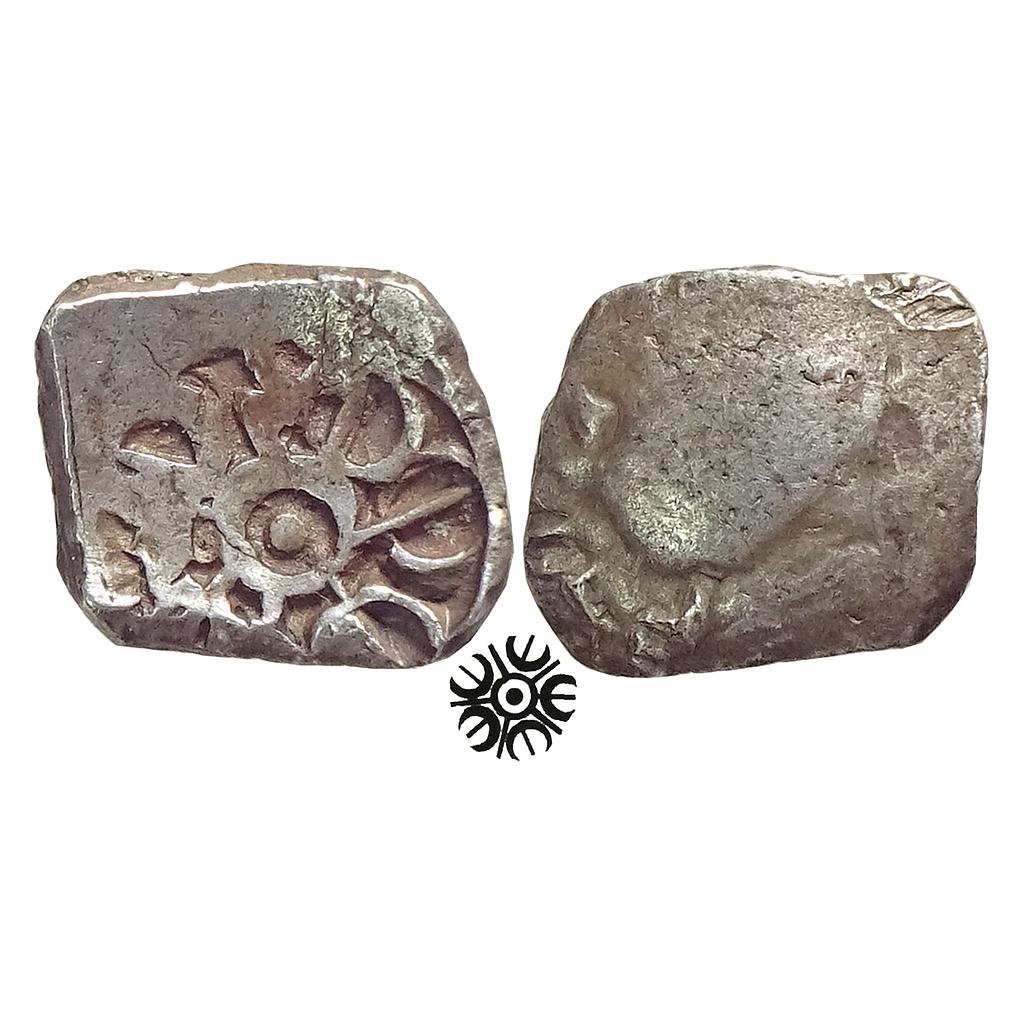 Ancient Archaic Punch Marked Coinage Attributed to Gandhara Janapada Local Swat Valley type Silver 2 Shana or 1/4 Shatamana