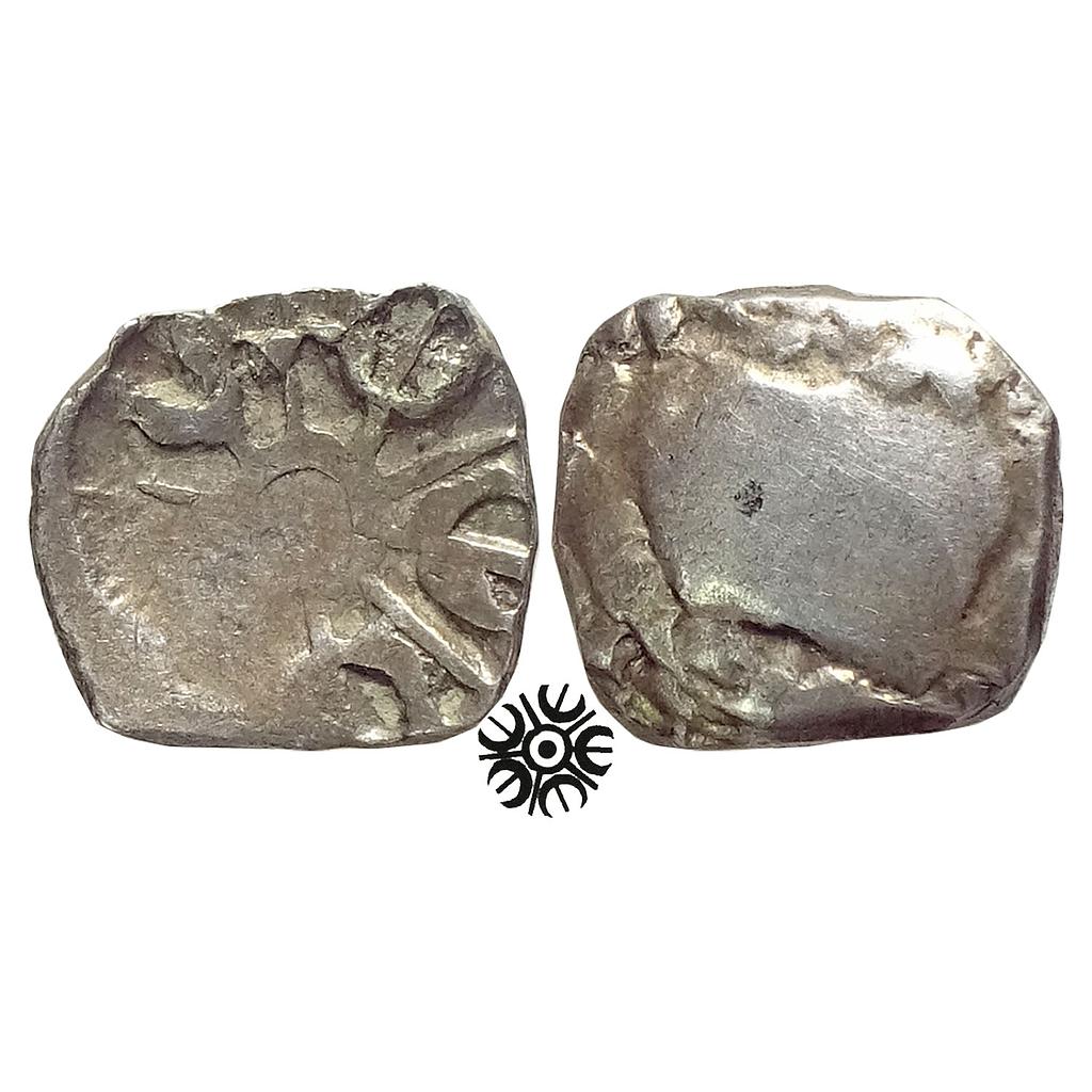 Ancient Archaic Punch Marked Coinage Attributed to Gandhara Janapada Local Swat Valley type Silver 2 Shana or 1/4 Shatamana