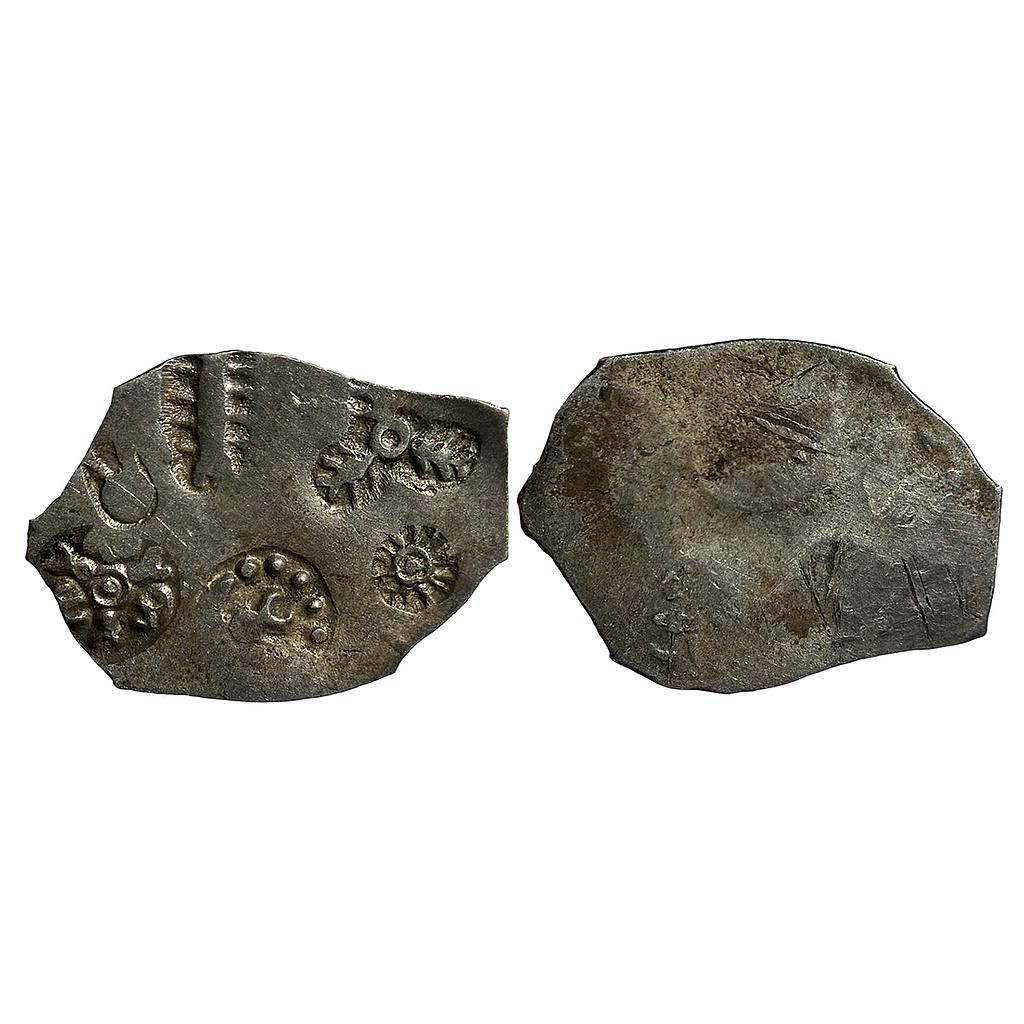 Ancient Punch Marked Coinage Archaic Series attributed to Magadha Janapada Series I Silver Karshapana