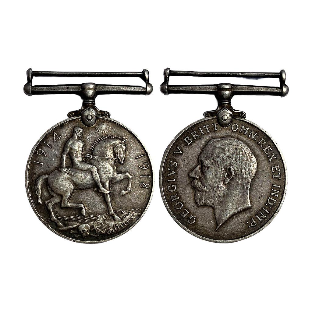 British War Medal George V awarded to 6481 SPR DHANI SINGH Silver Medal